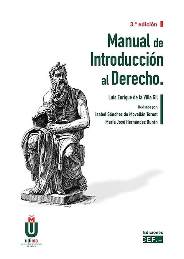 MANUAL DE INTRODUCCIÓN AL DERECHO (3 EDICIÓN) | 9788445446850 | DE LA VILLA GIL, LUIS ENRIQUE