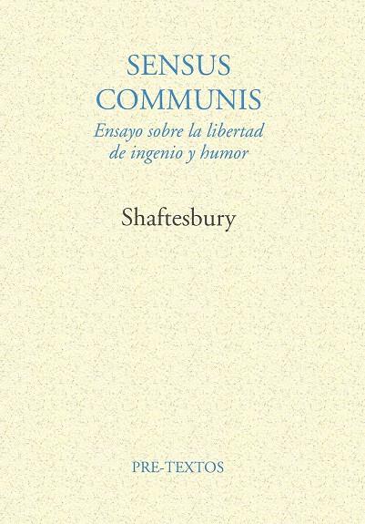 SENSUS COMMUNIS. | 9788481910452 | COOPER, ANTHONY ASHLEY