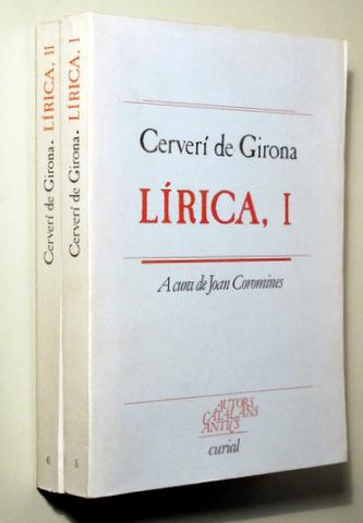CERVERÍ DE GIRONA. LÍRICA (2 VOLUMS) | 9788472562653 | DE GIRONA, CERVERÍ