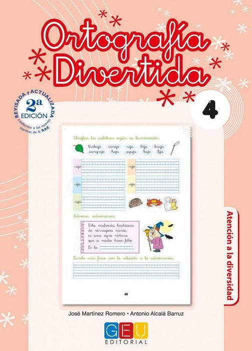 ORTOGRAFÍA DIVERTIDA 4 | 9788499155371 | MARTÍNEZ ROMERO, JOSÉ