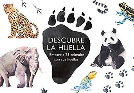 DESCUBRE LA HUELLA. EMPAREJA 25 ANIMALES CON SUS HUELLAS | 8425402274767