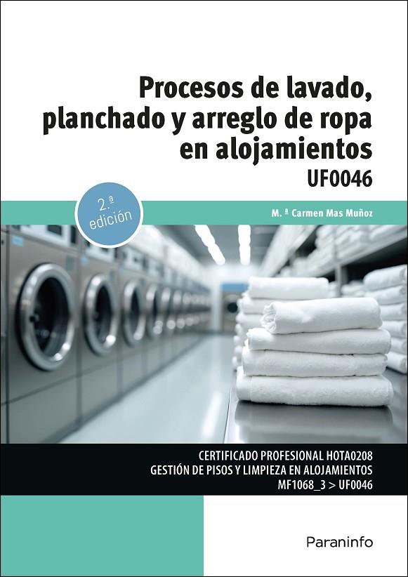 PROCESOS DE LAVADO, PLANCHADO Y ARREGLO DE ROPA EN ALOJAMIENTOS | 9788428372312 | MAS MUNOZ, MARIA CARMEN