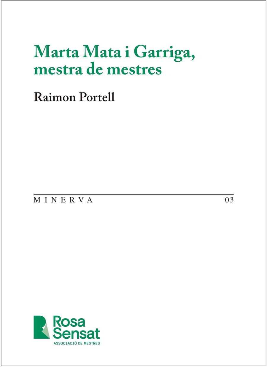 MARTA MATA I GARRIGA, MESTRA DE MESTRES | 9791399004540 | PORTELL, RAIMON