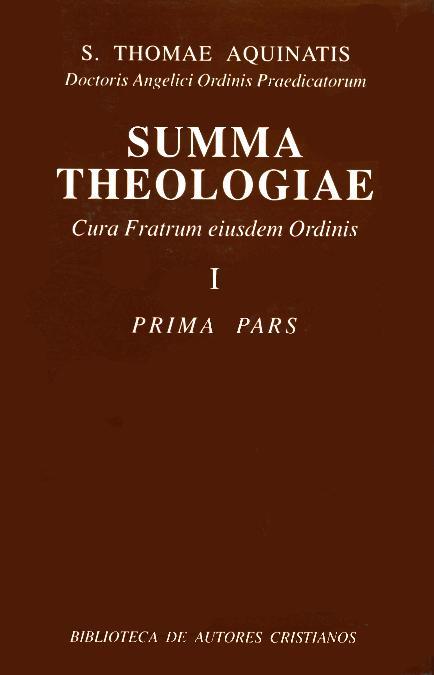SUMMA THEOLOGIAE. I: PRIMA PARS | 9788479141325 | SANTO TOMÁS DE AQUINO