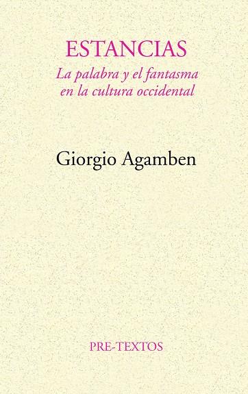 ESTANCIAS (AGAMBEN) | 9788481910537 | AGAMBEN, GIORGIO