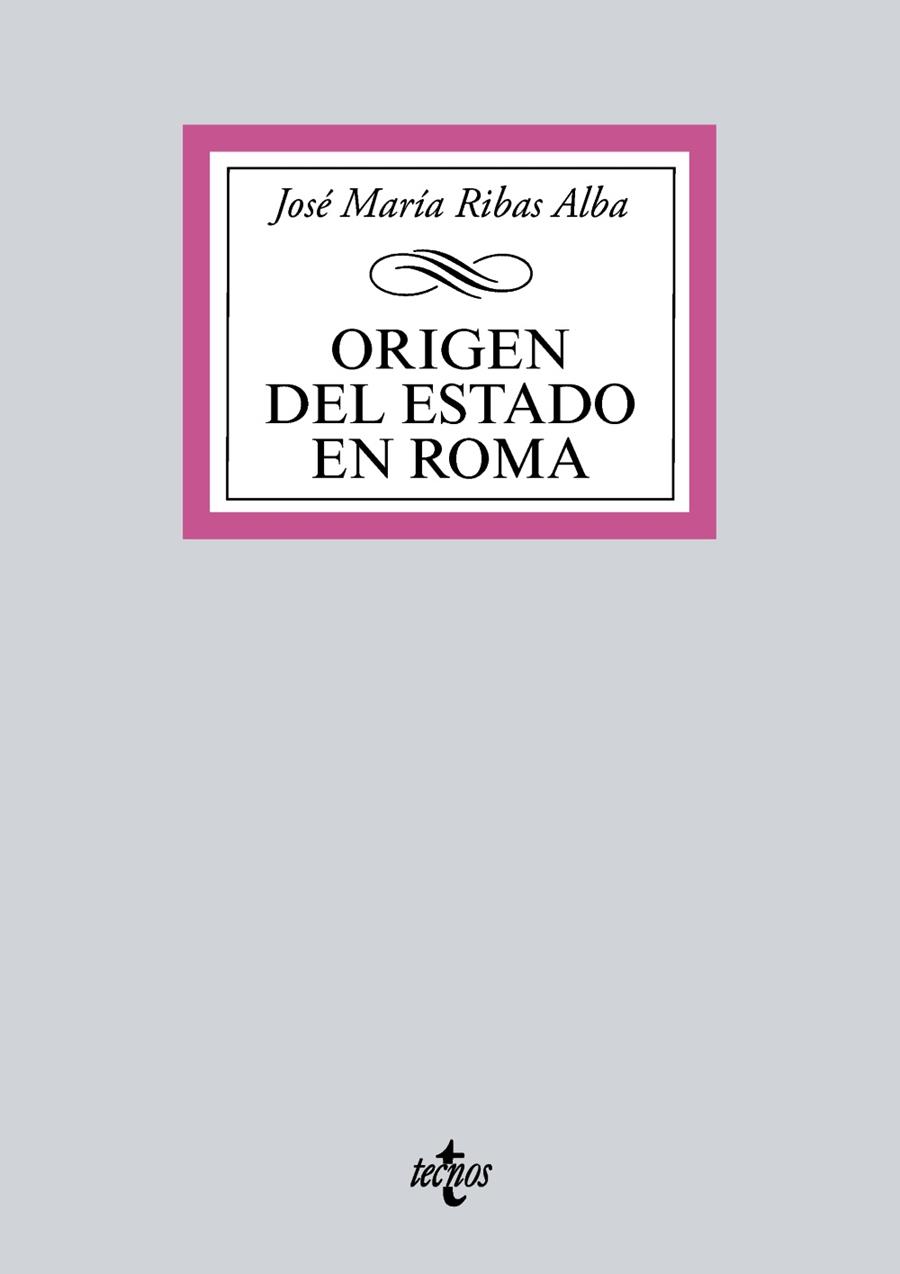 ORIGEN DEL ESTADO EN ROMA | 9788430975365 | RIBAS ALBA, JOSÉ MARÍA
