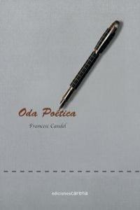 ODA POETICA (CANDEL) | 9788415681830 | CANDEL, FRANCISCO