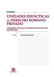 UNIDADES DIDÁCTICAS DE DERECHO ROMANO PRIVADO | 9788498768022 | ROBLES VELASCO, LUIS MARIANO