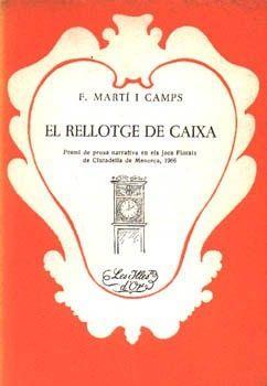 RELLOTGE DE CAIXA, EL | 9788427300781 | MARTI CAMPS, FERRAN