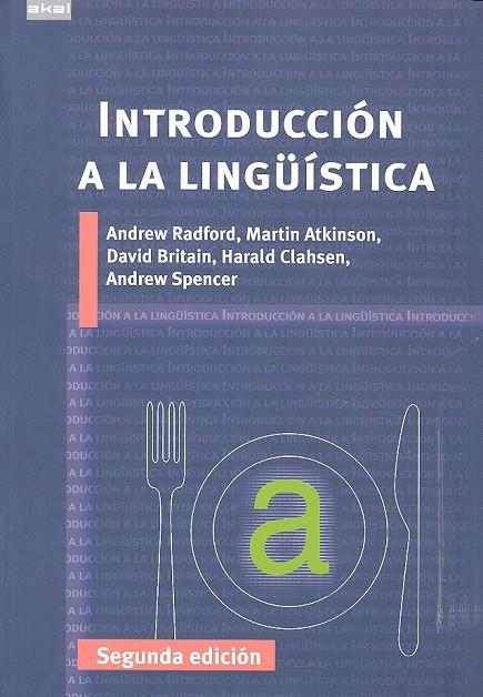 INTRODUCCIÓN A LA LINGÜÍSTICA | 9788446042426 | VARIOS AUTORES