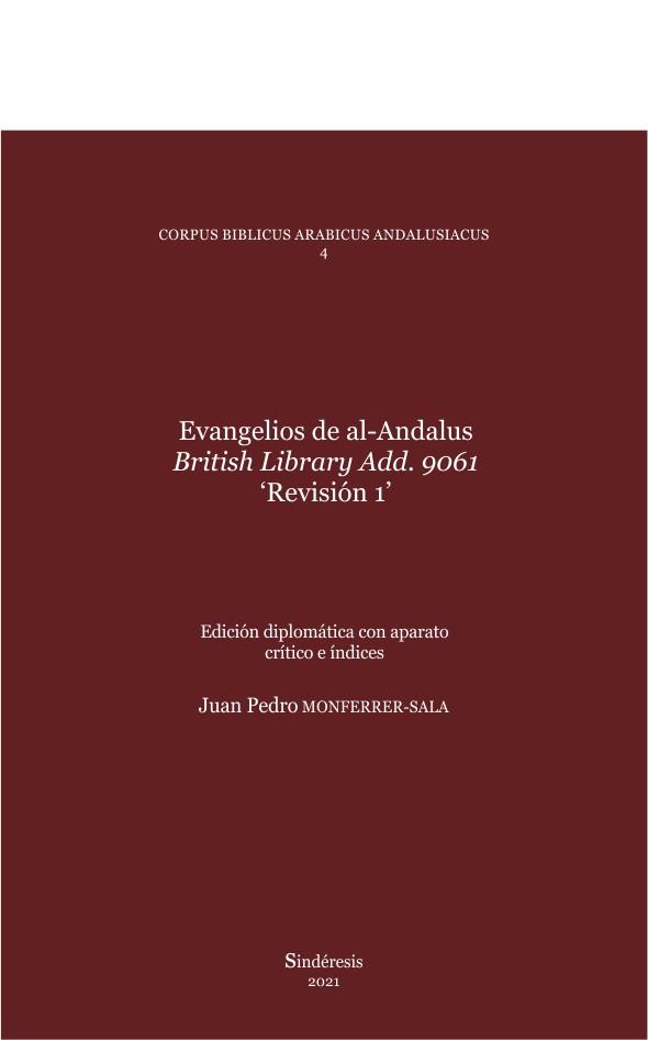 EVANGELIOS DE AL-ANDALUS BRITISH LIBRARY ADD. 9061 | 9788418206733