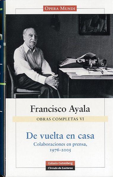 DE VUELTA EN CASA | 9788481099065 | AYALA GARCÍA-DUARTE, FRANCISCO