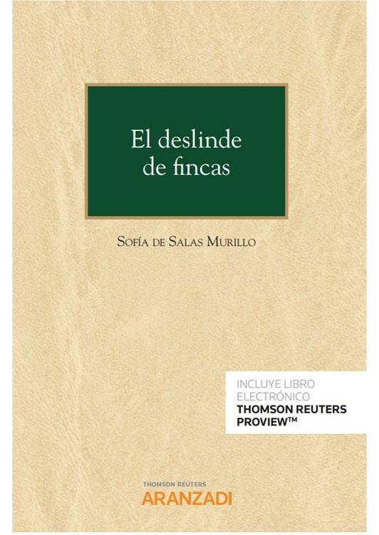 DESLINDE DE FINCAS, EL (DUO) | 9788413900773 | DE SALAS MURILLO,SOFIA