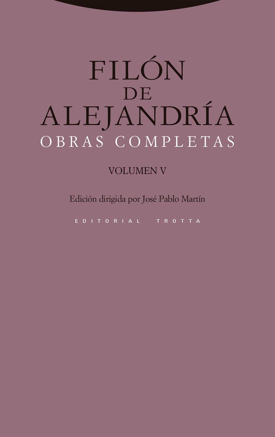 FILON DE ALEJANDRIA. OBRAS COMPLETAS V | 9788498790238 | DE ALEJANDRIA, FILON