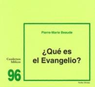 ¿QUE ES EVANGELIO? | 9788481692235 | BEAUDE, PIERRE-MARIE