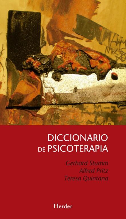DICCIONARIO DE PSICOTERAPIA | 9788425444821 | STUMM, GERHARD / PRITZ, ALFRED / QUINTANA PUSCHEL, TER