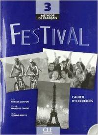 FESTIVAL 3 CAHIER D'EXERCICES | 9782090353273