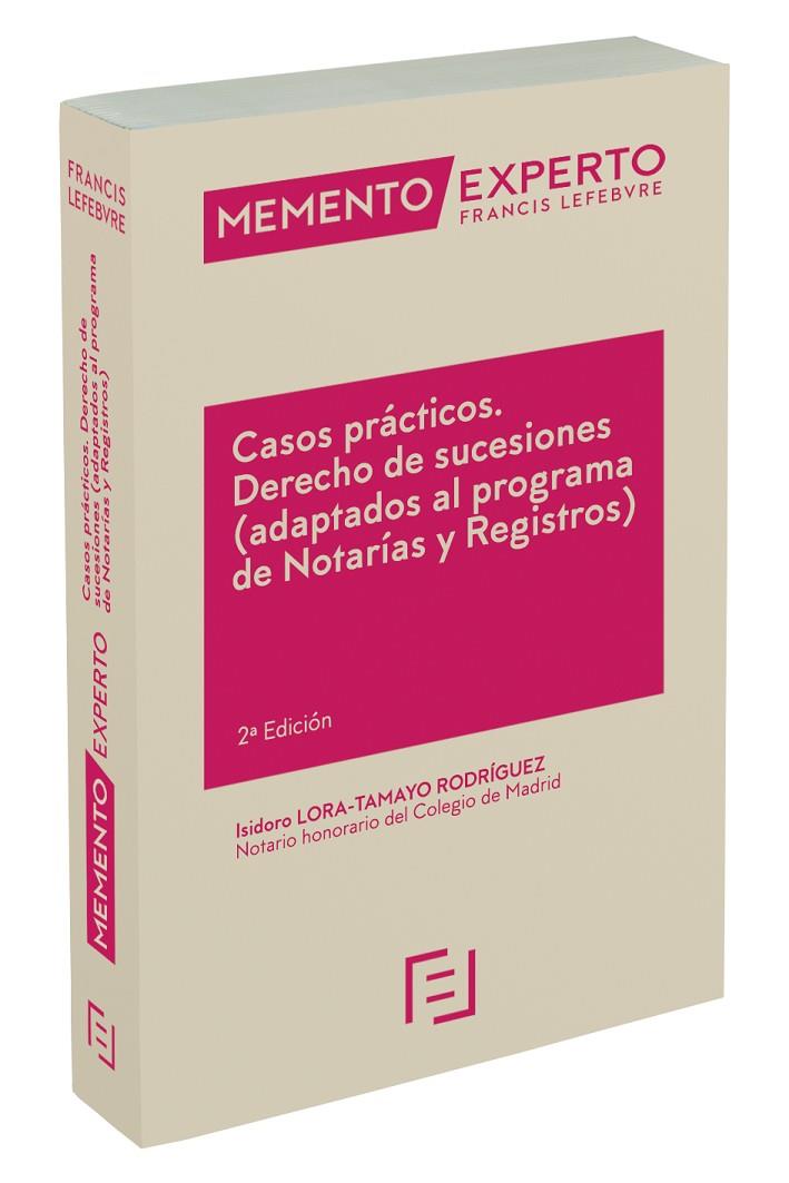 MEMENTO EXPERTO: CASOS PRÁCTICOS DERECHO DE SUCESIONES (ADAPTADOS AL PROGRAMA DE NOTARIOS Y REGISTROS) | 9788417794880 | LEFEBVRE-EL DERECHO