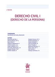 DERECHO CIVIL I ( DERECHO DE LA PERSONA) 5ª EDICIÓN | 9788410955387 | TAMAYO CARMONA, JUAN A./SAIZ GARCÍA, CONCEPCIÓN/ATIENZA NAVARRO, MARÍA LUISA/MONFORT FERRERO, MARÍA