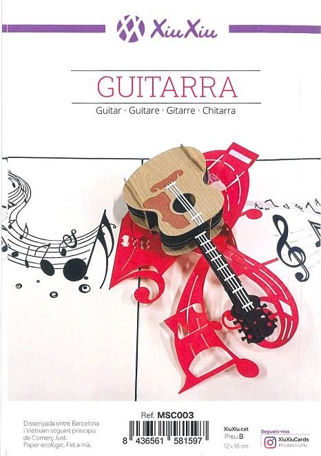 POSTAL XIU XIU GUITARRA | 8436561581597