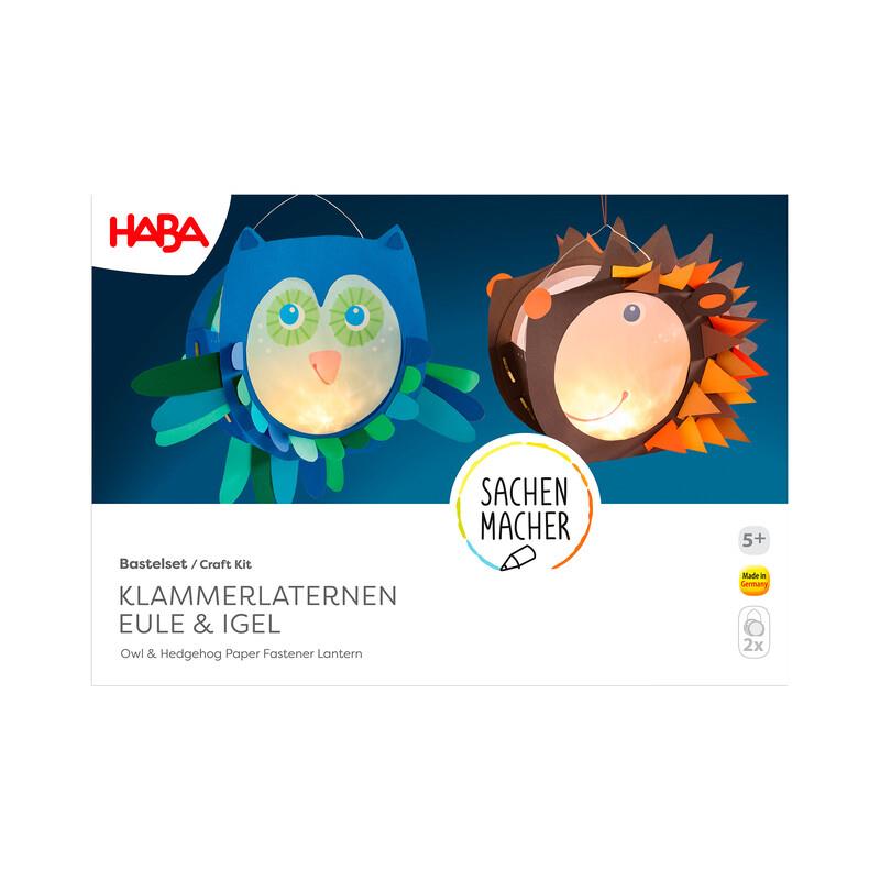 SET CREATIVO - FAROLILLOS DE PAPEL BÚHO Y ERIZO | 4010168286518