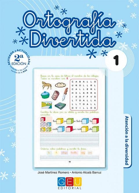 ORTOGRAFÍA DIVERTIDA 1 | 9788499155340 | MARTÍNEZ ROMERO, JOSÉ