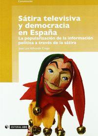 SATIRA TELEVISIVA Y DEMOCRACIA EN ESPAÑA | 9788497889575 | VALHONDO CREGO, JOSÉ LUIS