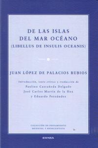 DE LAS ISLAS DEL MAR OCÉANO | 9788431329334 | PALACIOS RUBIOS, JUAN LÓPEZ DE