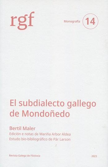 SUBDIALECTO GALLEGO DE MONDOÑEDO, EL | 9788497498791 | MALER, BERTIL
