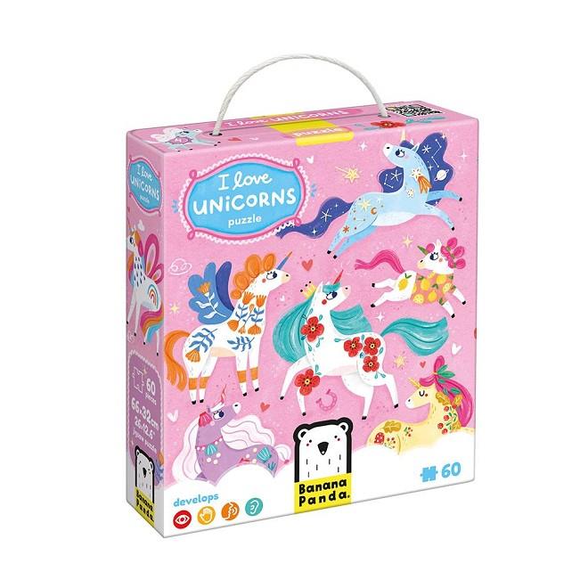 PUZZLE I LOVE UNICORNS 60 PIEZAS | 5902983492641