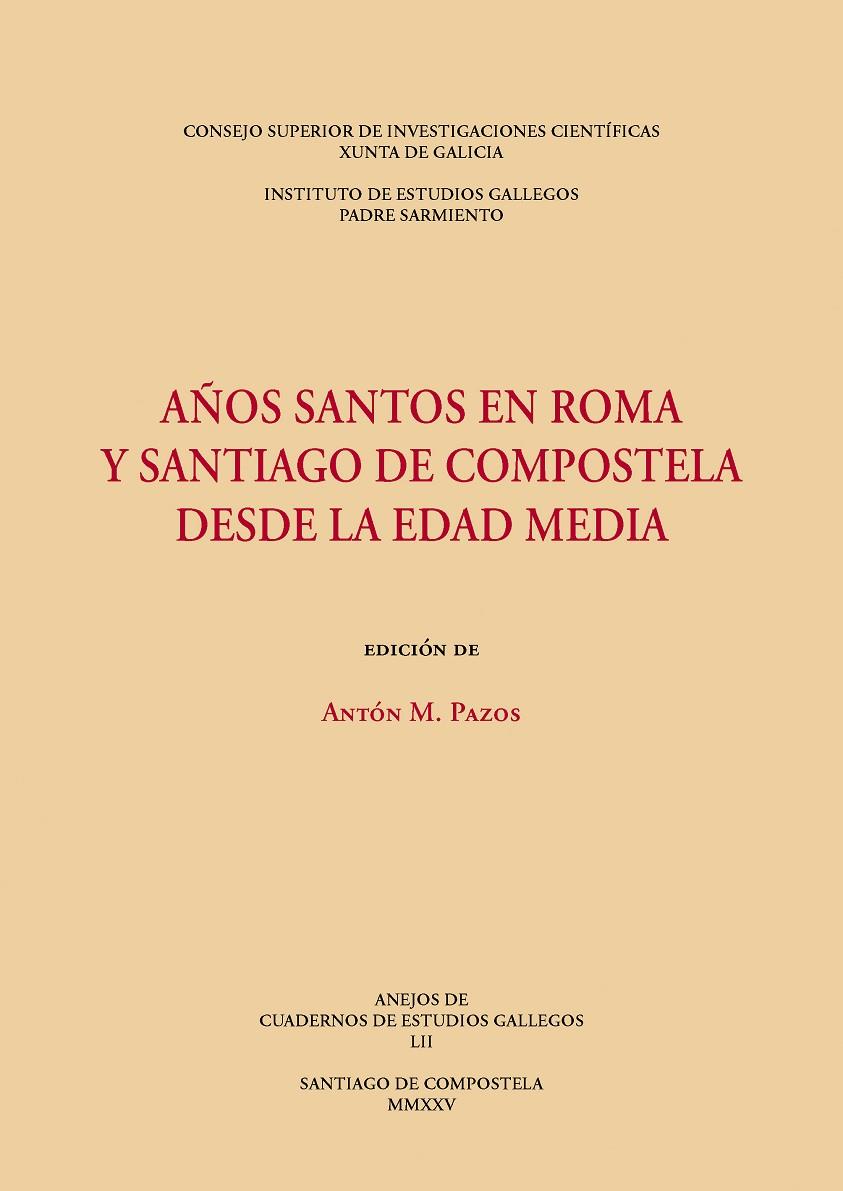 AÑOS SANTOS EN ROMA Y SANTIAGO DE COMPOSTELA DESDE LA EDAD MEDIA | 9788400114558