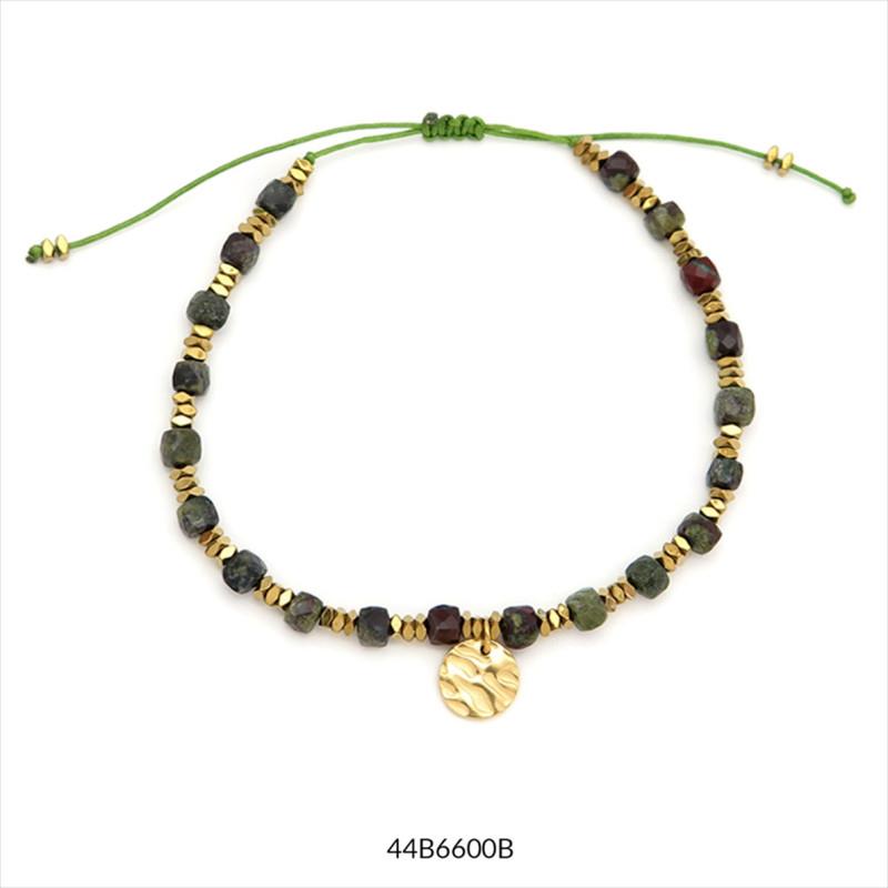 PULSERA ZOE DAURADA MARRONS | 44B6600B