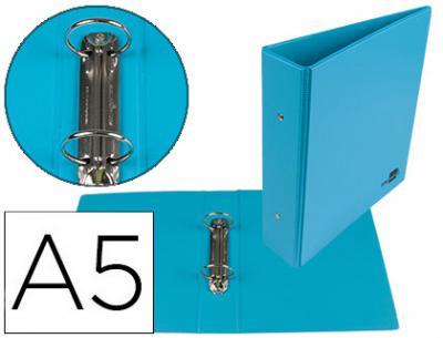 CARPETA A5 2 ANELLES 40 MM PVC BLAU CLAR | 8423473069732