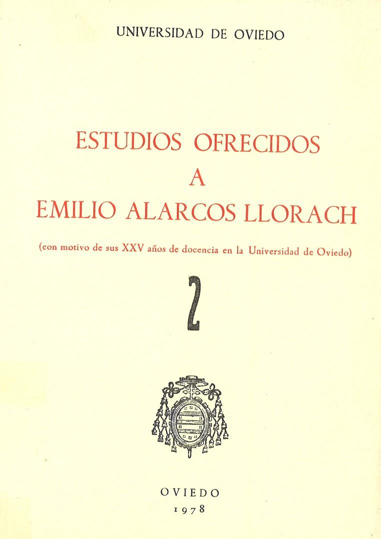 ESTUDIOS OFRECIDOS A EMILIO ALARCOS LLORACH TOMO II | 9788440051653 | GARCÍA ARIAS, JOSÉ LUIS / CONDE, M. V. / MARTÍNEZ ÁLVAREZ, J.