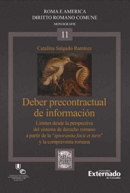DEBER PRECONTRACTUAL DE INFORMACIÓN | 9789587905076 | SALGADO RAMÍREZ, CATALINA