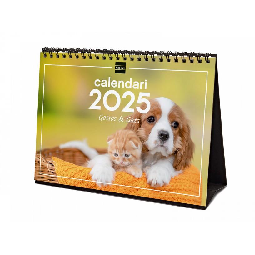 CALENDARI ANUAL SOBRETAULA 2025 GOSSOS I GATS CATALÀ | 8422952382980