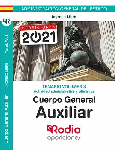 CUERPO GENERAL AUXILIAR. TEMARIO VOLUMEN 3. ACTIVIDAD ADMINISTRATIVA | 9788417976019 | VARIOS AUTORES