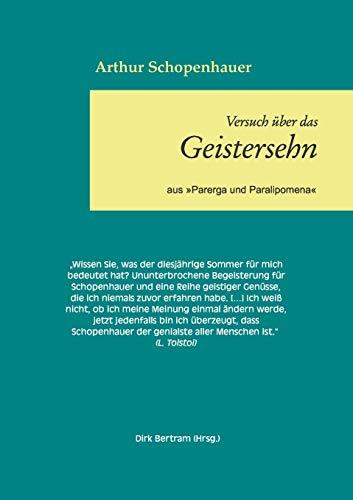 UBER DAS GEISTERSEHEN | 9783750416369 | SCHOPENHAUER, ARTHUR