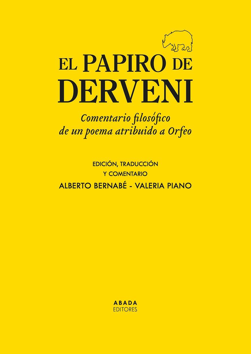 PAPIRO DE DERVENI, EL | 9791387521387 | BERNABÉ PAJARES, ALBERTO / PIANO, VALERIA
