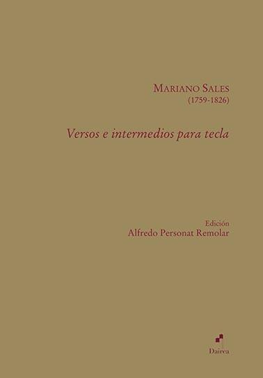 VERSOS E INTERMEDIOS PARA TECLA | 9788412326567 | SALES, MARIANO