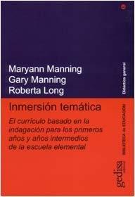 INMERSIÓN TEMÁTICA | 9788474327274 | MANNING, MARYANN