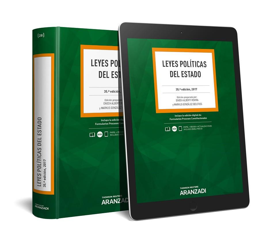 LEYES POLÍTICAS DEL ESTADO (ED. 2017) | 9788491527022 | ALBERTI ROVIRA, ENOCH / GONZÁLEZ BEILFUSS, MARKUS