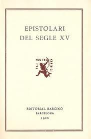 EPISTOLARI DEL SEGLE XV | 9788472262447