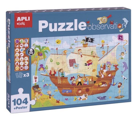 PUZZLE APLI OBSERVATION. PIRATES 104 PECES | 8410782179177