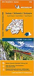 SUISSE SUD-OUEST : MAPA 552 | 9782067251151