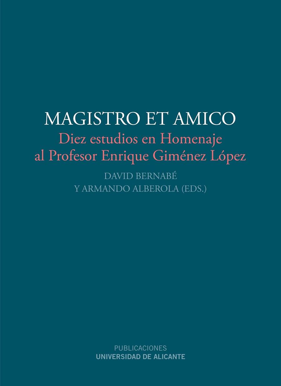 MAGISTRO ET AMICO | 9788497172073 | ALBEROLA ROMA, ARMANDO