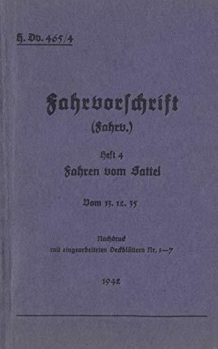 H.DV. 465/4 FAHRVORSCHRIFT - HEFT 4 - FAHREN VOM S | 9783738607093