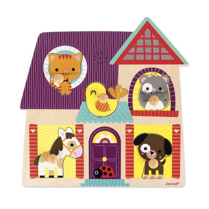 PUZLE ENCAJABLE MUSICAL "MIS AMIGUITOS LOS ANIMALES" | 3700217370787
