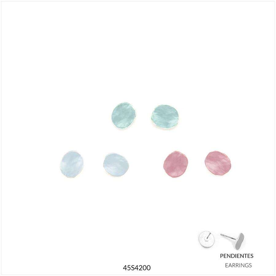 ARRECADES TOPO PLATA IRREGULAR PRIMAVERA | 45s4200