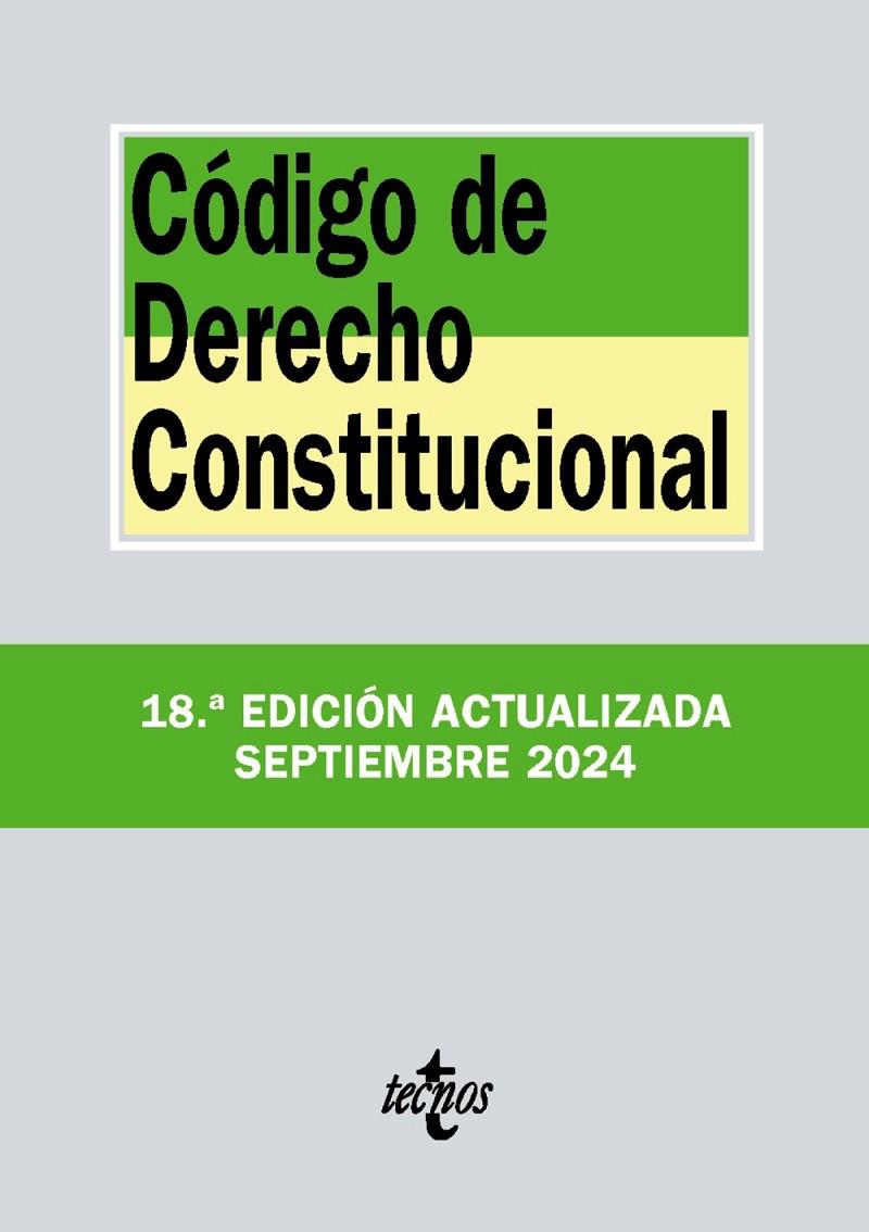 CÓDIGO DE DERECHO CONSTITUCIONAL | 9788430991006 | EDITORIAL TECNOS